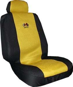YELLOW BLK RACING CAR SEAT COVERS SPORT JERSEY 9 PC PKG  