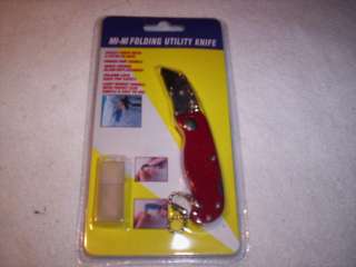   Box cutter utility knife tool Foldable lock back RED new FREE SHIPPING