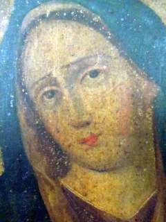 Antique 19c South American Religious Madonna Portrait, Latin Old 