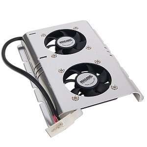 Mad Dog Multimedia DiskMod Hard Disk Drive Dual Fan Cooler: Computers 