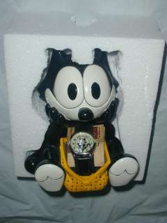 FELIX THE CAT Fossil Porcelain STATUE & Watch Limited Edition #827 