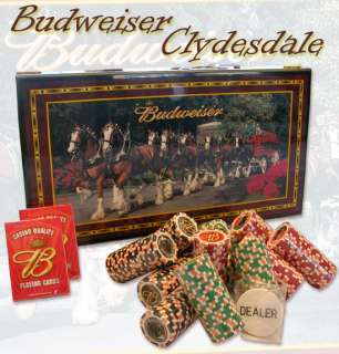 BUDWEISER CLYDESDALE 300 POKER CHIPS SET  