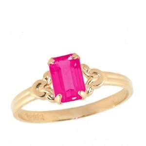  10K Gold Girls July Birthstone Ring (size 4) Jewelry