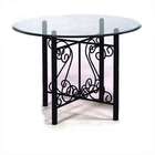 Grace 36 Square Garden Dining Table (2 Pieces)   Metal Finish Sand