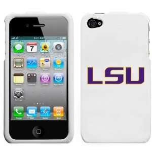  iPhone 4 Louisiana Tigers White Snap on Superior Hard 