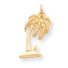 Allure Jewel & Gift 14k Polished Open Backed Palm Tree Charm