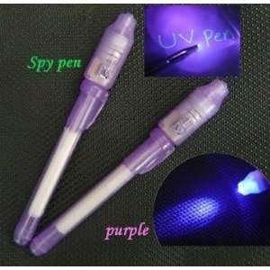   in 1 invisible ink pen marker uv led light torch  pen: Office Products