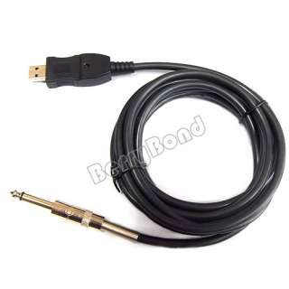 USB PC Guitar Link Recording Audo Adapter Cable New  
