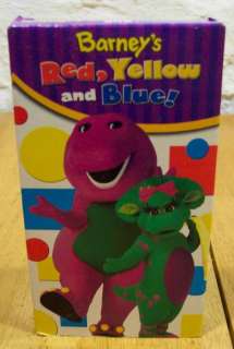 Barneys RED, YELLOW AND BLUE VHS VIDEO 045986201027  