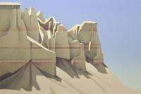 Ed Mell COALMINE CANYON Signed Numbered Lithograph southwestern rocks 