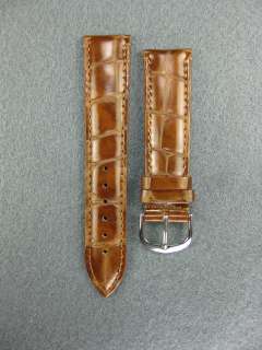 20mm GATOR Genuine Leather Strap Band for OMEGA Brown  