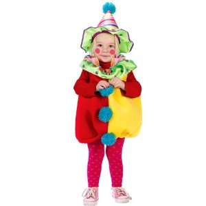  Clown Plush Costume Child Toddler Up to 2T Cute Halloween 