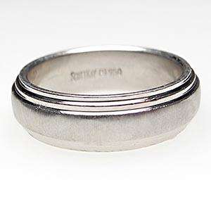 Scott Kay Mens Wedding Band Ring Solid Platinum Brushed  