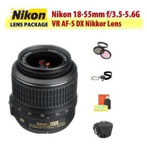  Nikon 18 55mm f/3.5 5.6G VR AF S DX Nikkor Lens + Filter 