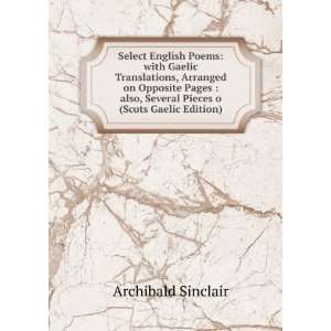 Select English Poems with Gaelic Translations, Arranged on Opposite 