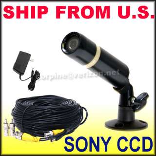 Security Camera Bullet Wide Angle CCTV Outdoor Indoor SONY CCD Video 