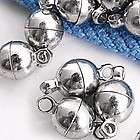 10 X Silver Tone Magnetic Necklace Bracelet Clasp 6mm HOT