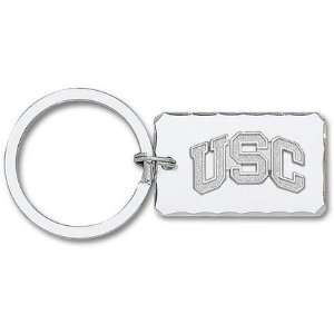 USC Trojans Sterling Silver Arch USC on Nickel Plated Key Chain 