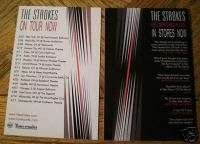 THE STROKES 2 sided full color tour date concert flyer  