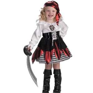  Pirate Petite Costume Child Toddler 3T 4T: Toys & Games
