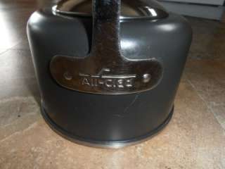 ALL CLAD 18/10 STAINLESS STEEL CHARCOAL CREY TEA KETTLE ITALY  