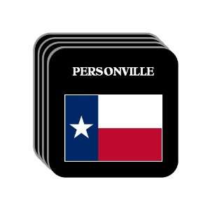  US State Flag   PERSONVILLE, Texas (TX) Set of 4 Mini 