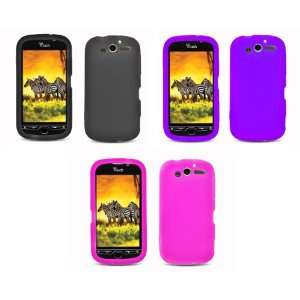  myTouch 4G (T Mobile) Combo Pack   3 Premium Silicone 