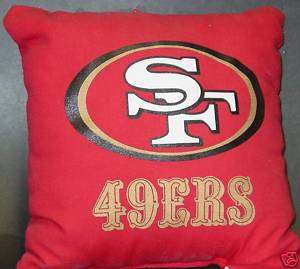 NFL 11 x 11 Toss Pillow, San Francisco 49ers NEW  
