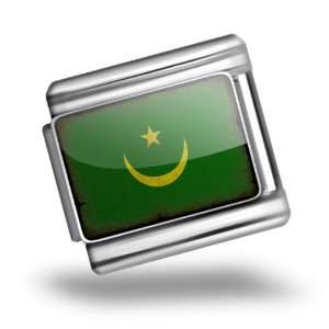  Italian Charms Original Mauritania Flag  Bracelet Link 