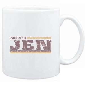  Mug White  Property of Jen   Vintage  Female Names 