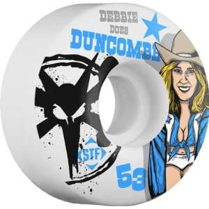   Bones Duncombe STF Debbie 53mm Skateboard Wheels (Set Of 4): Sports