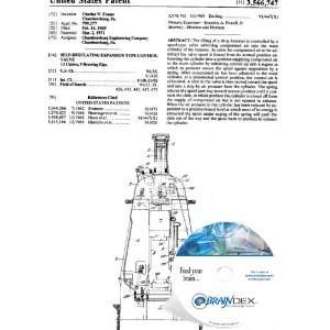   CD for SELF REGULATING EXPANSION TYPE CONTROL VALVE: Everything Else