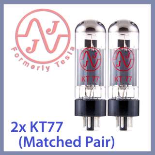 2x NEW JJ Tesla KT77 Vacuum Tubes, Matched Pair TESTED  