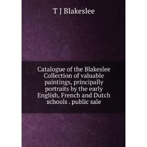  Catalogue of the Blakeslee Collection of valuable paintings 