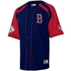 Nike Boston Red Sox Navy Blue Hardball Baseball Jersey:  