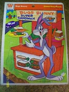 Vintage 1976 BUGS BUNNY FRAME TRAY PUZZLE  