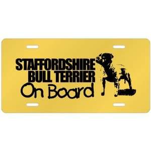  New  Staffordshire Bull Terrier On Board  License Plate 