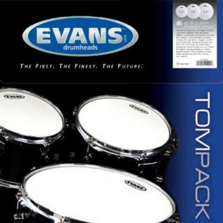 Evans G2 Clear Drum Head Rock Pack 10 12 16  