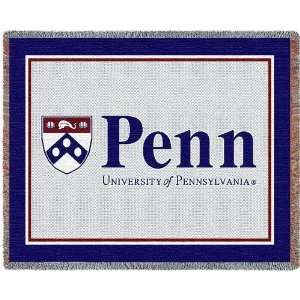  Univ of Penn Logo   69 x 48 Blanket/Throw   Pennsylvania 