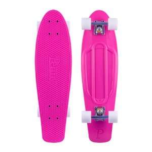   Penny Nickel 27 Mini Pink/White Longboard Complete: Sports & Outdoors