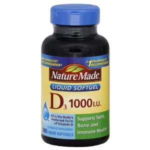  Nature Made Vitamin D 1000 IU, Mega Size, 300 Count 
