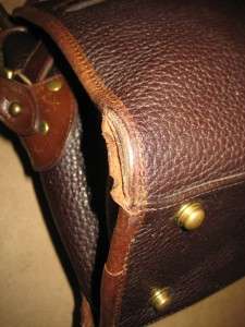 DOONEY & BOURKE Vintage Dark Brown Leather Convertible Boston Satchel 