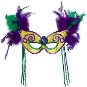   Lets Party By Amscan Mardi Gras   Feather Party Mask: Everything Else
