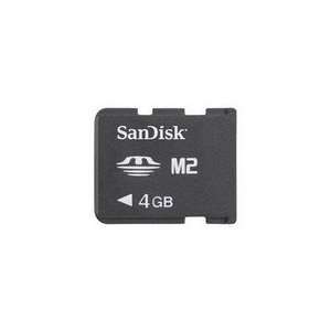  Sandisk 4GB Mobile Ultra Memory Stick Micro (M2) Card with 