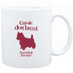 Mug White  Classic Dog Breed Norwich Terrier  Dogs:  