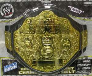 Toy WWE World Heavyweight Title Belt WWF WCW Cena Flair  