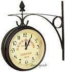 London Kensington Train Station Double Sided Wall Clock