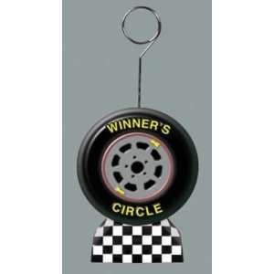    Racing Tire Photo And Balloon Holder   Pack of 6: Kitchen & Dining