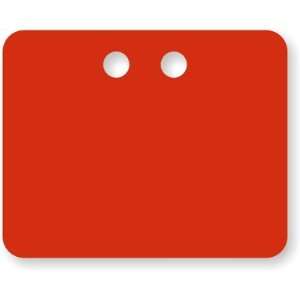  2 x 2½ Red PVC Tags Vinyl Tag, 40 mil, 2.5 x 2 