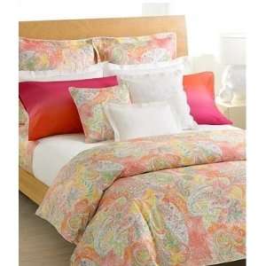   Jamaica Paisley Coral King Comforter Cover Duvet: Home & Kitchen
